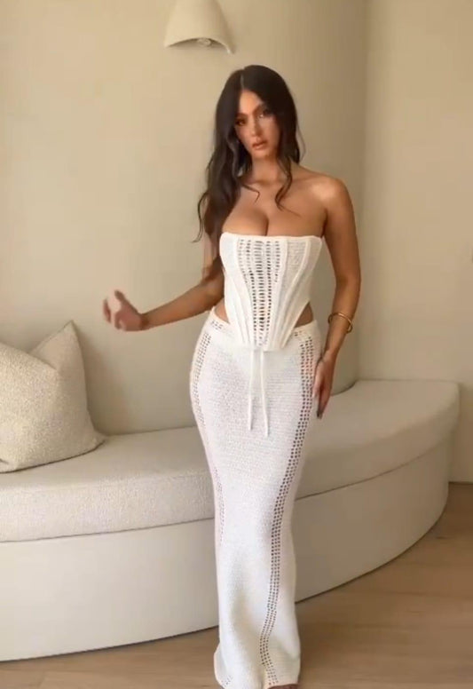 Khenna | Sexy und verführerisches weißes Set