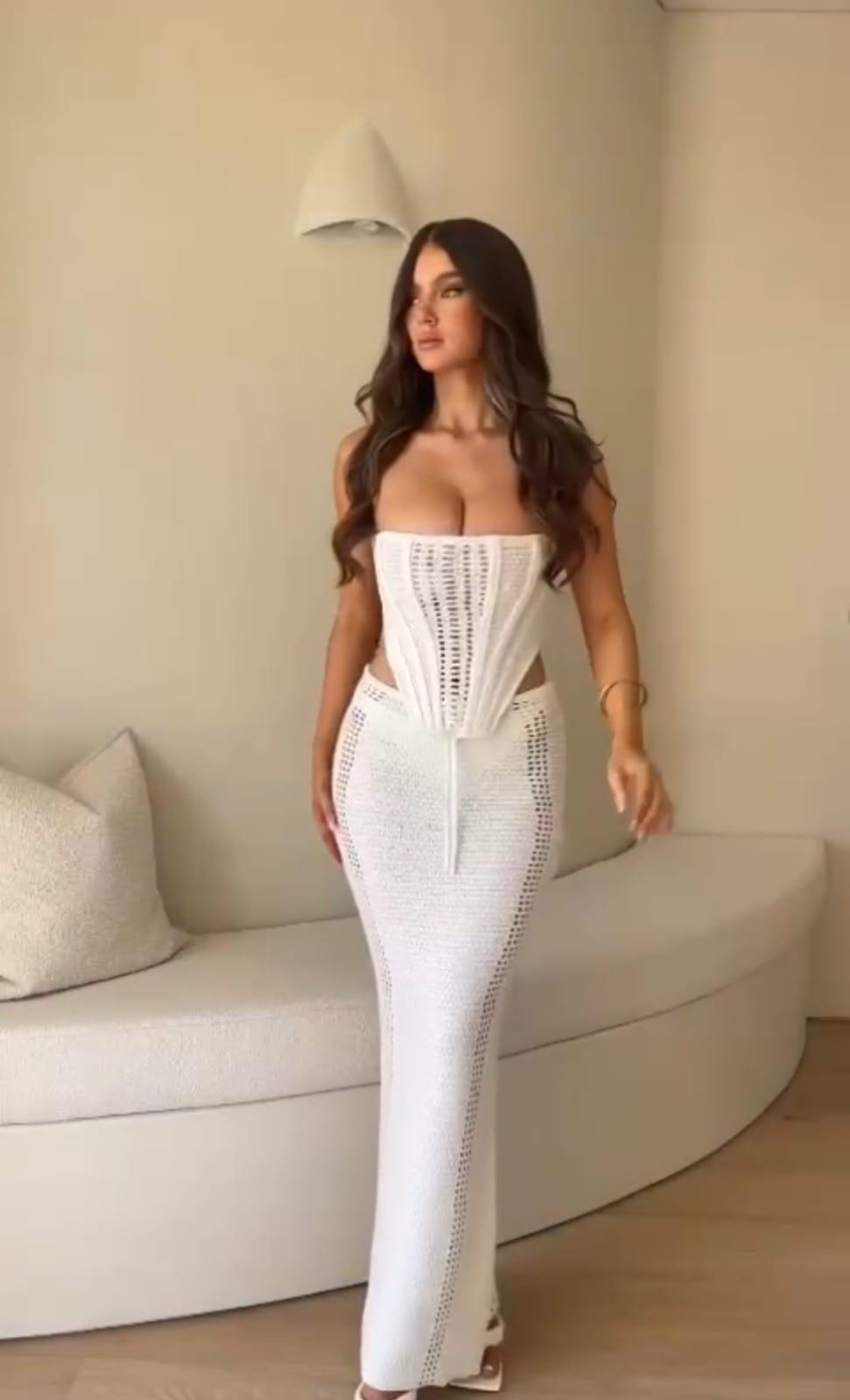 Khenna | Sexy und verführerisches weißes Set