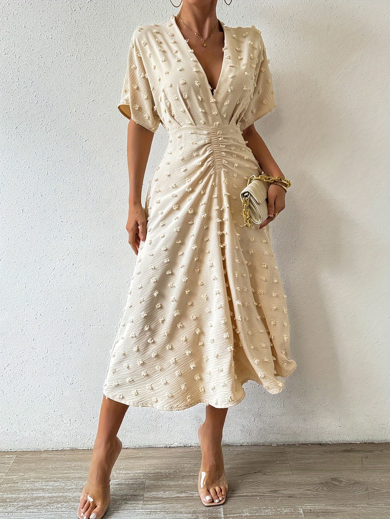 Joellyn | Rüschendetail Midi-Kleid