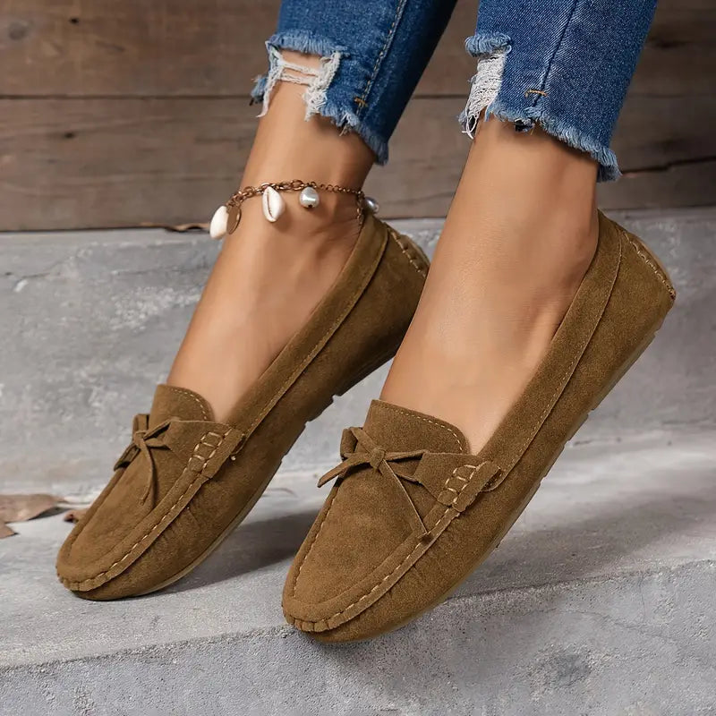 Rowan | Bequemer zeitloser Retro-Loafer mit Schleife