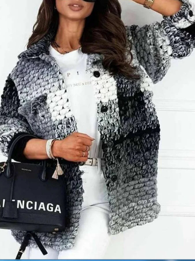 Abegael | Bunter Wollmantel