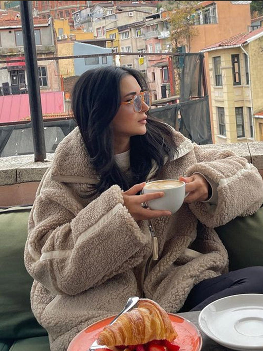 Fria | Warme und modische Sherpa-Jacke