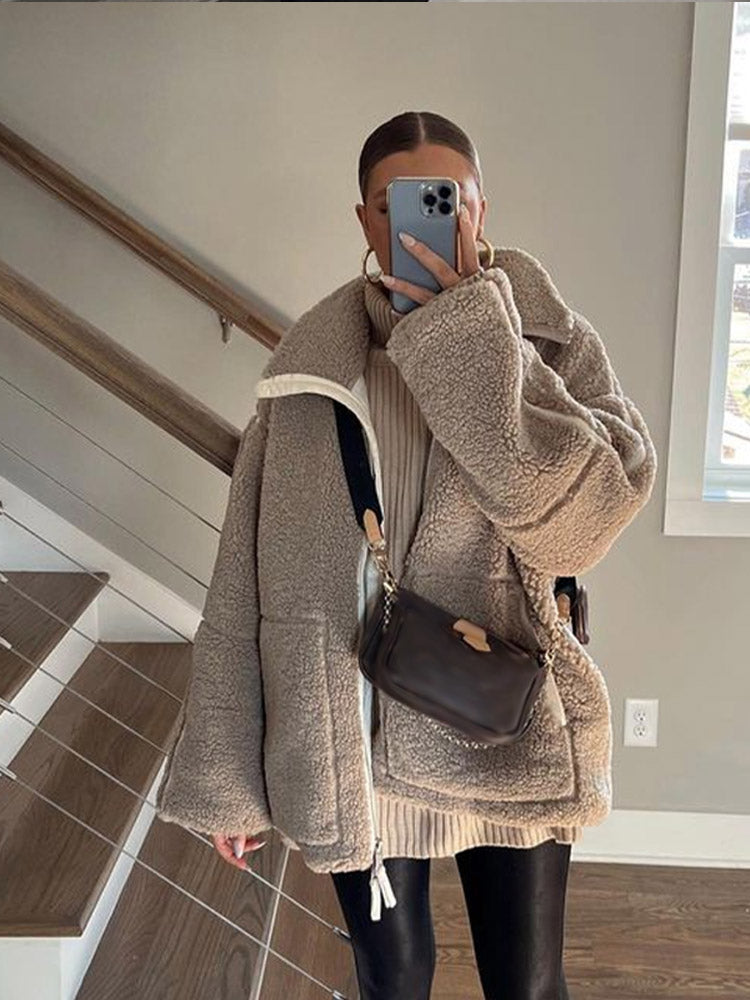 Fria | Warme und modische Sherpa-Jacke