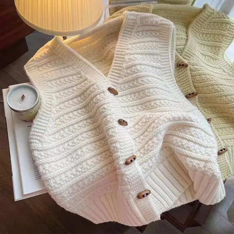 Filomena | Ärmellose Strickjacke