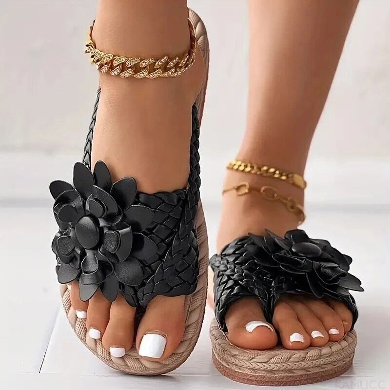 Charie  |  Boho-Sandalen mit geflochtenem Riemen