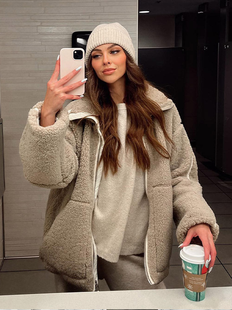 Fria | Warme und modische Sherpa-Jacke