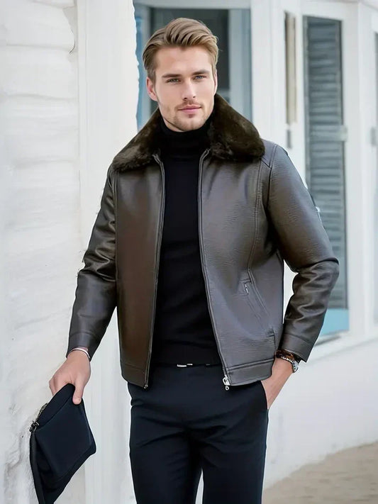 Exper | Stylische und Warme Winterjacke für Herren – Eleganter Blouson mit Polar-Futter