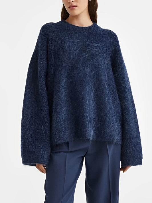 Sabena | Langer Pullover aus weichem Samt