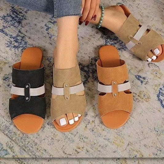 Kristale | Sommer Damen Sandalen mit offener Zehe