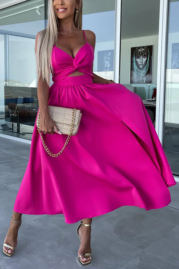 Constantin | Bequemes Midikleid mit ausgeschnittenen Taschen