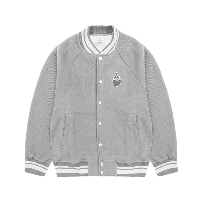 Lattey | Herren Bomberjacke aus Waffelstoff mit Stickerei, locker geschnitten