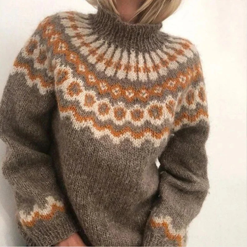 Abbie | Vintage-Rollkragenpullover, klobiger Pullover