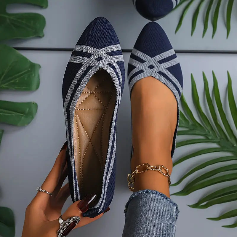 Myra | Elegante Farbblock-Ballettflaschen aus Strick