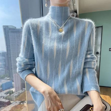 Antonelo | Weicher Strickpullover mit halbhohem Kragen