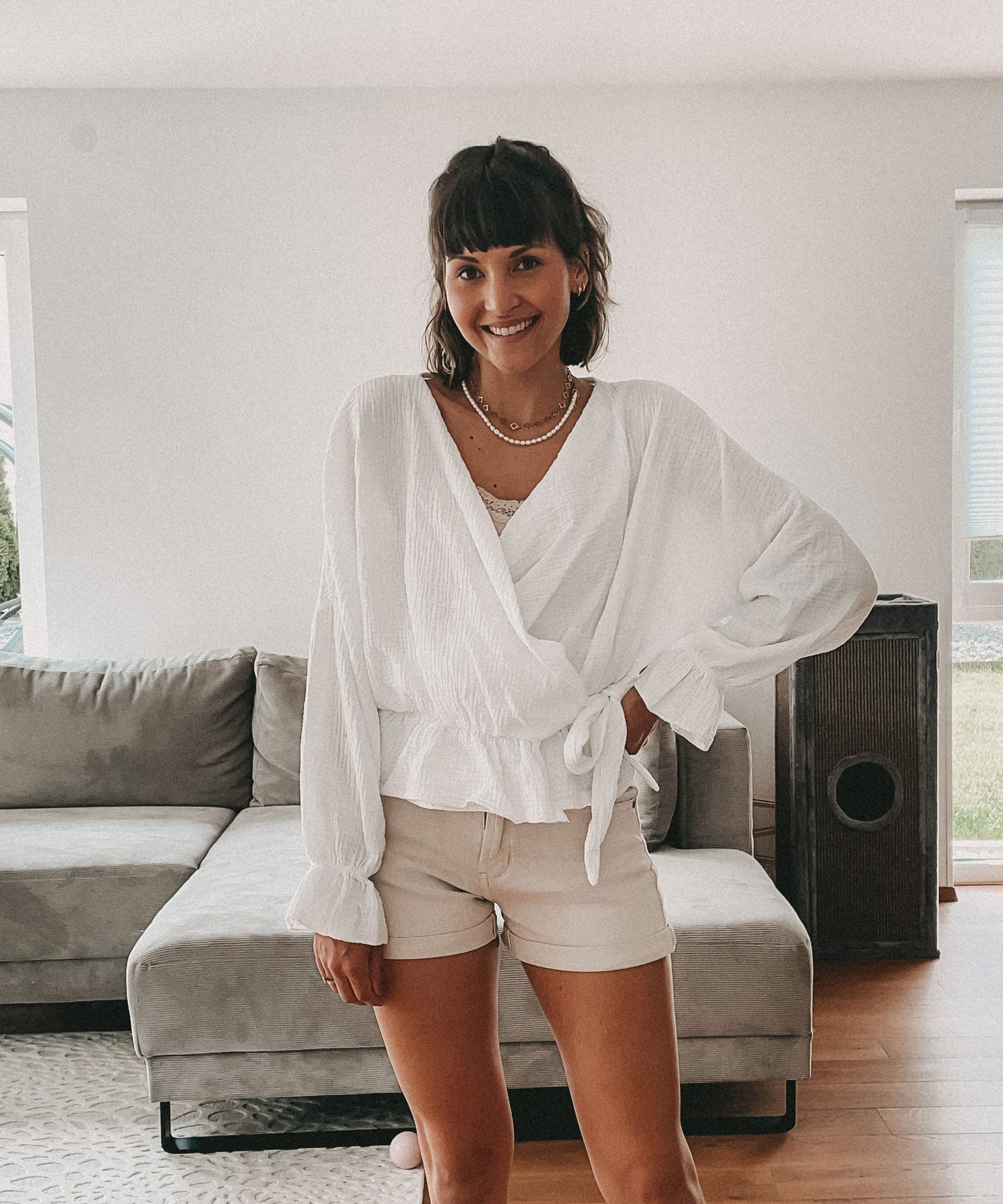 Hyuhan | Bluse Weiß