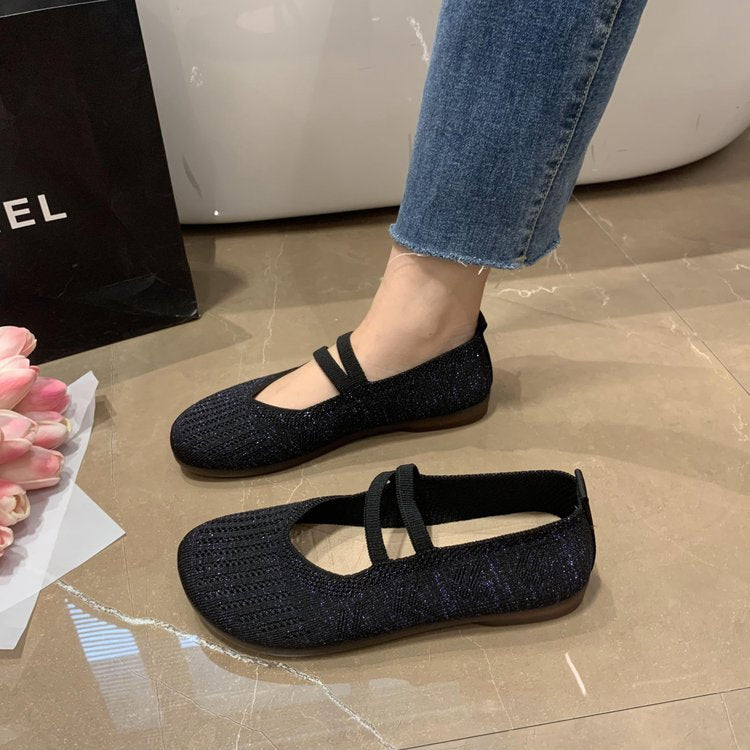 Indira | Weiche Sohle Leichte flache Schlüpfen Gehen Schuhe