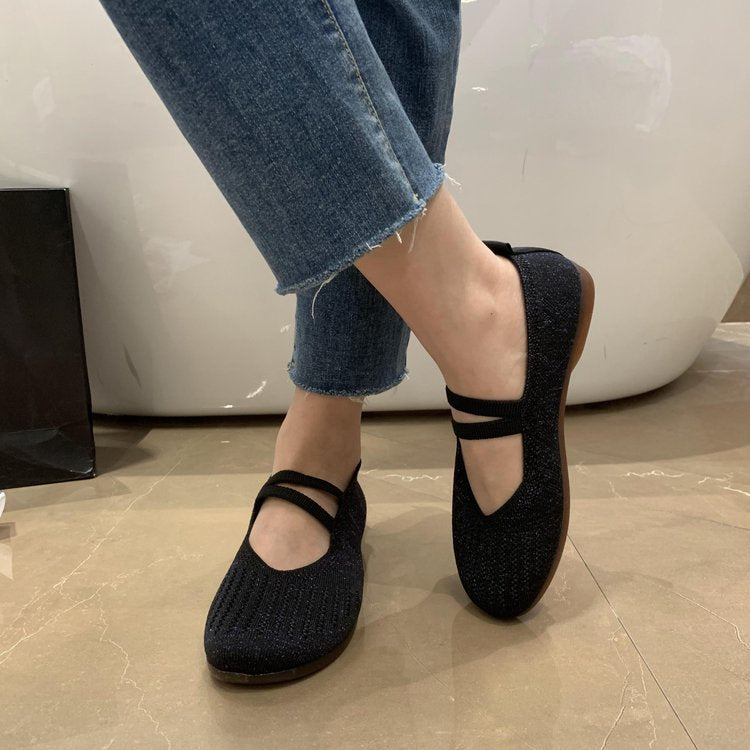 Indira | Weiche Sohle Leichte flache Schlüpfen Gehen Schuhe