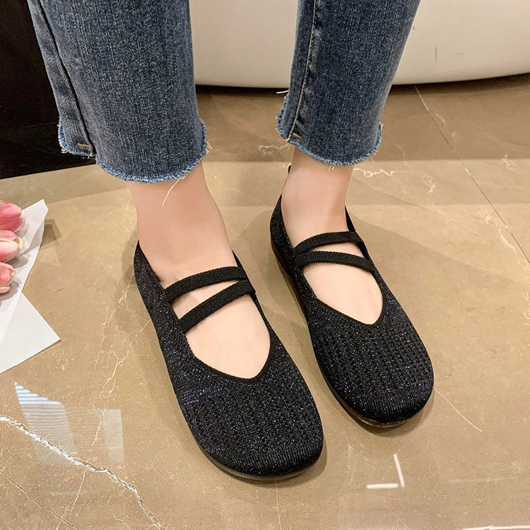 Indira | Weiche Sohle Leichte flache Schlüpfen Gehen Schuhe