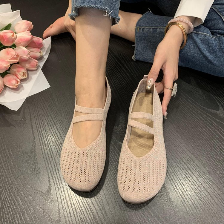 Indira | Weiche Sohle Leichte flache Schlüpfen Gehen Schuhe
