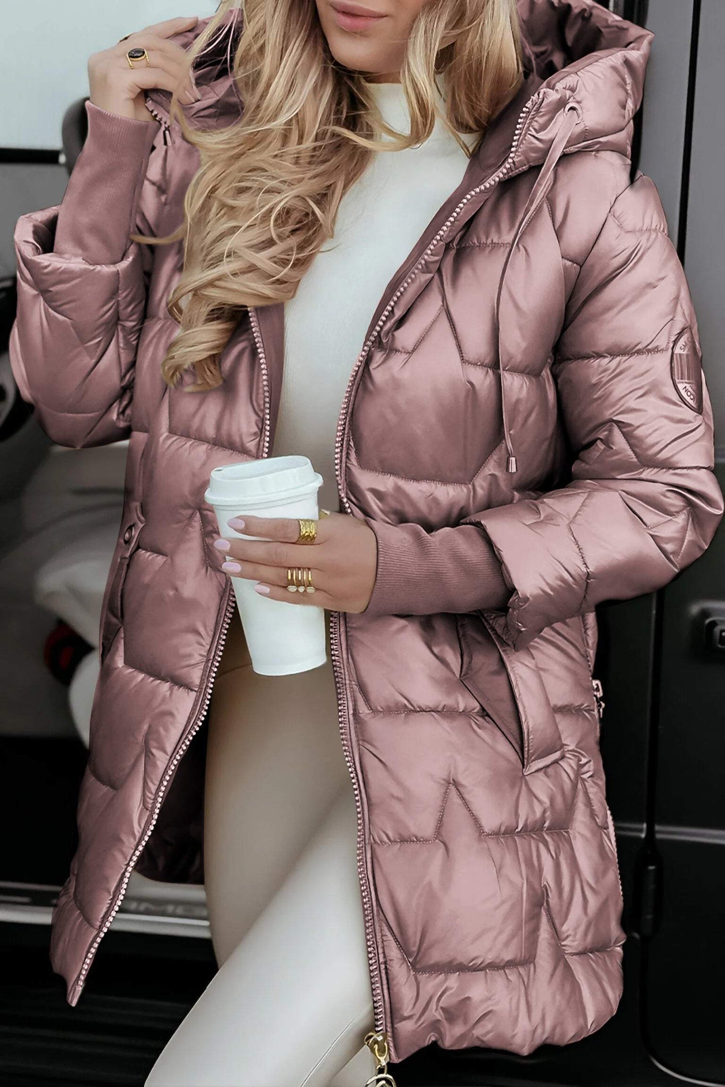 Rosegold | Braune Winterjacke