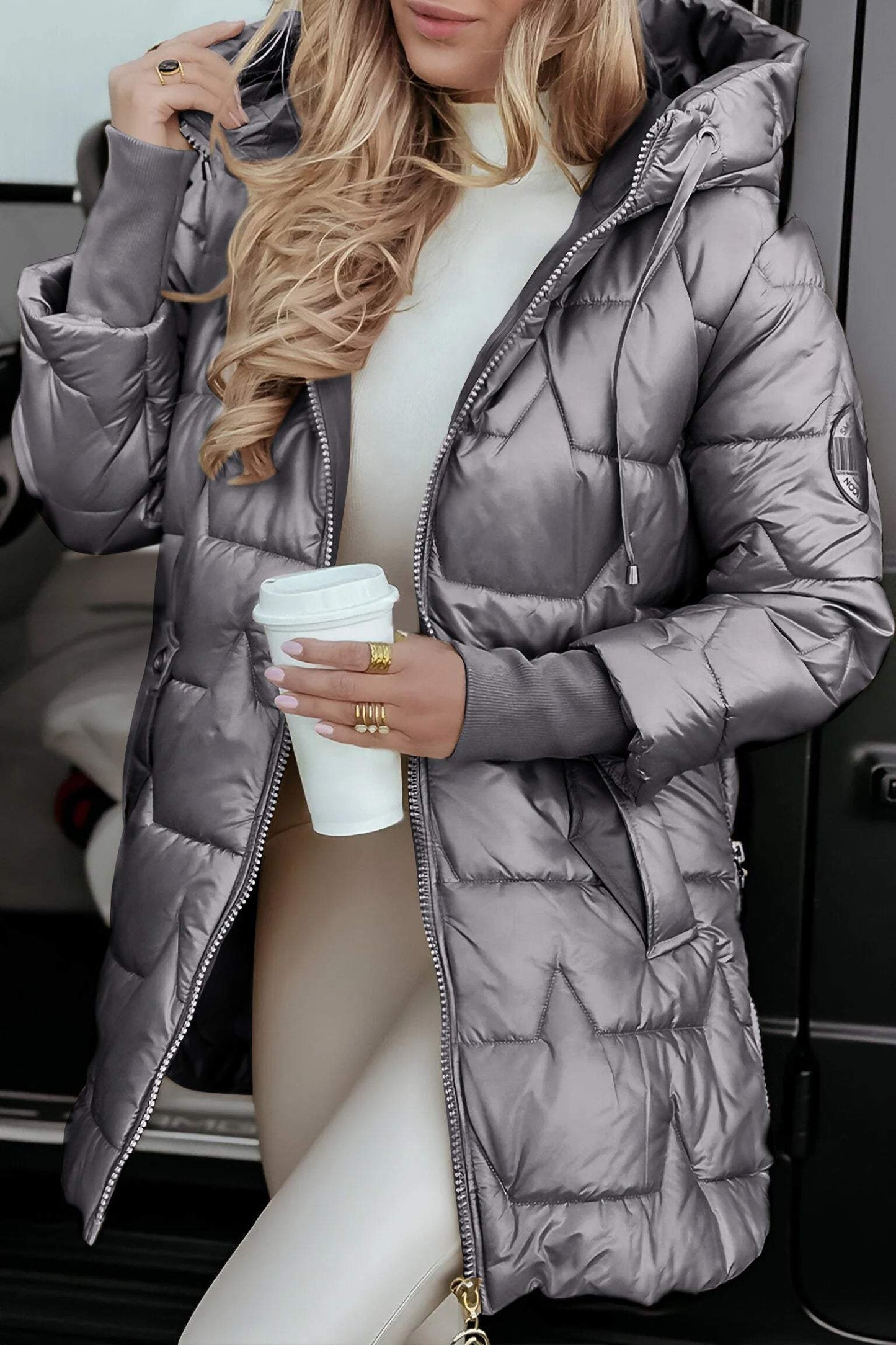 Rosegold | Braune Winterjacke