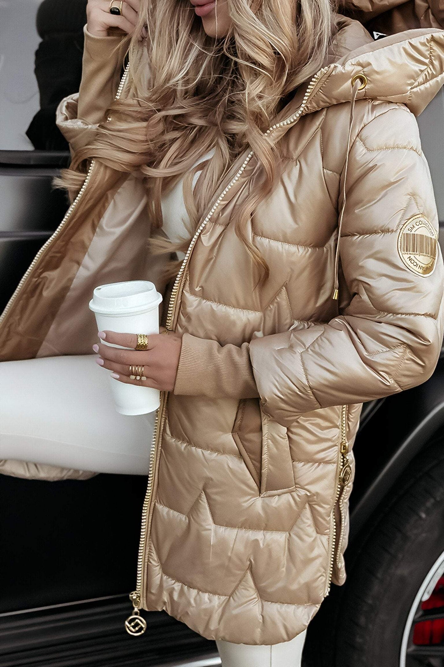 Rosegold | Braune Winterjacke