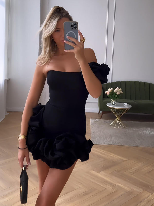 Taylor | Mini-Kleid mit Einem Schulterträger