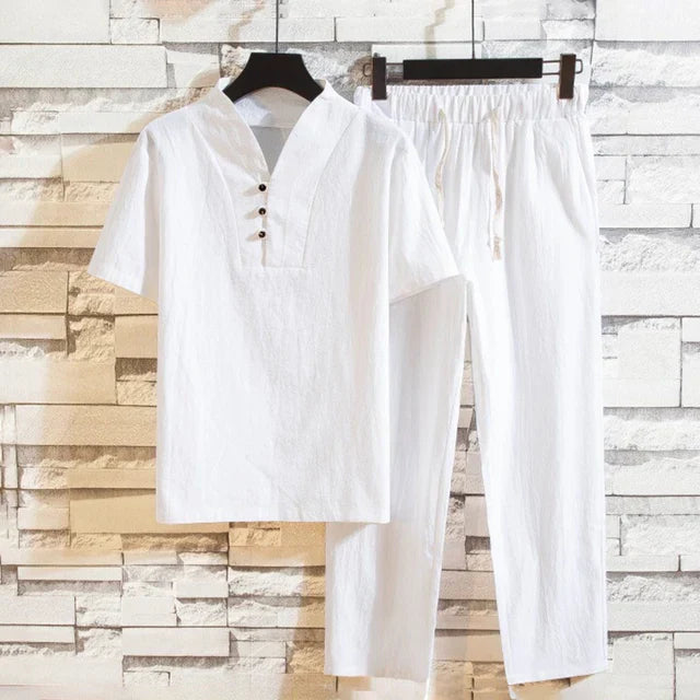 Francesca - Leinenhemd & Hose für Männer