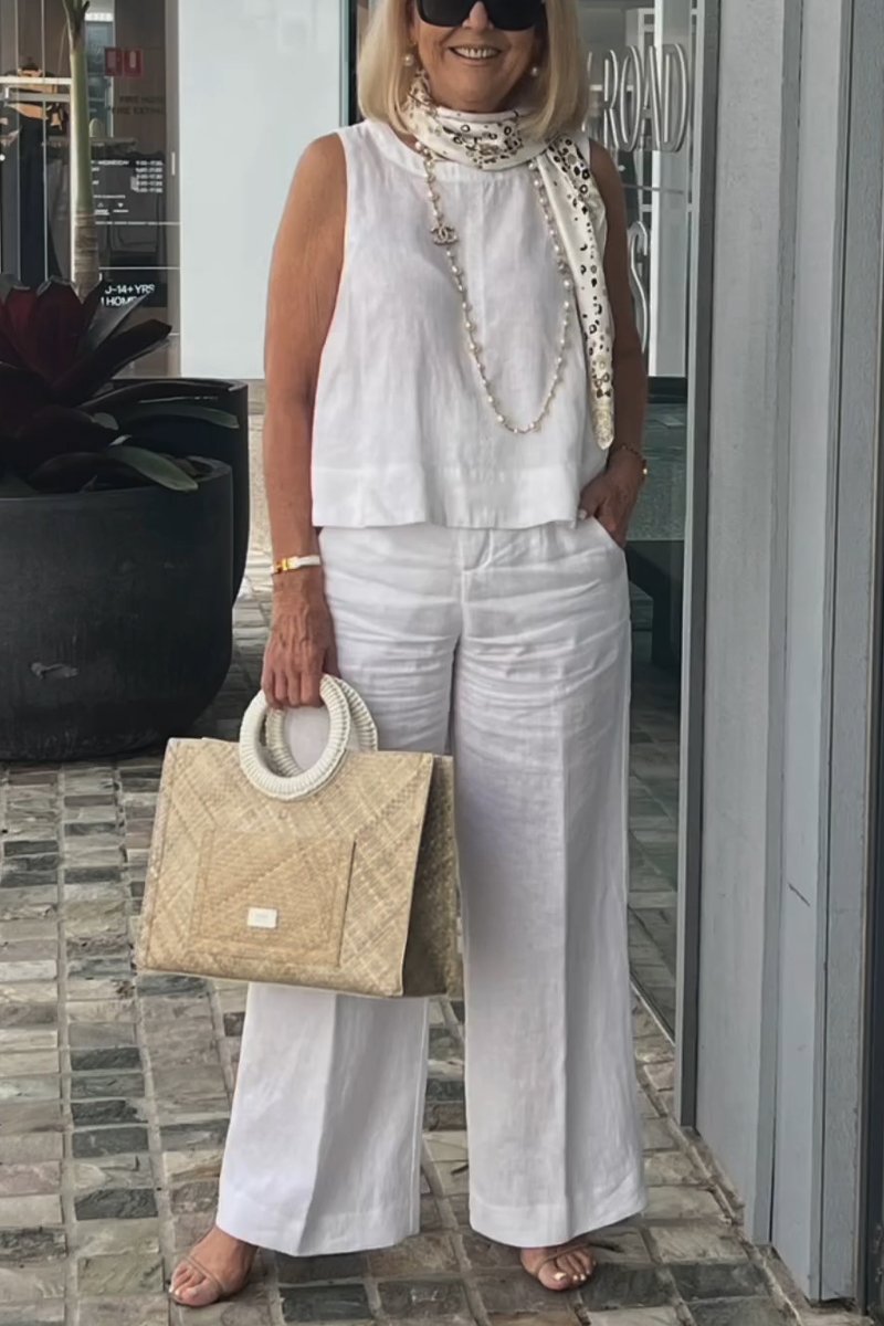 Adley  |  Anzug aus Baumwolle und Leinen