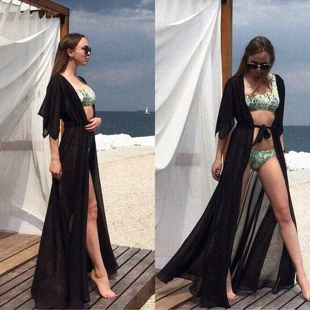 Kalinda | Langer Strandkimono