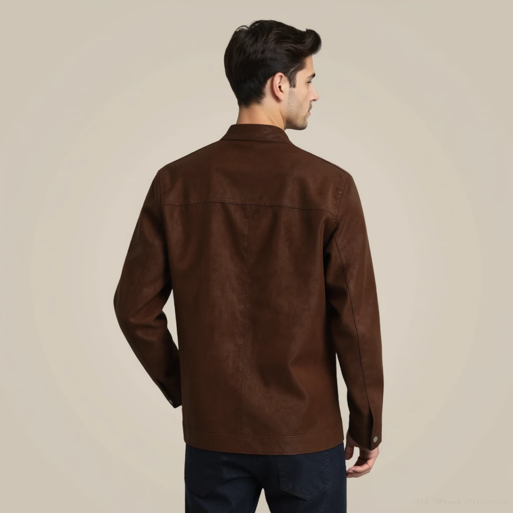 Hugo | Luxuriöse Wildleder-Lederjacke für Herren, stilvoll und zeitlos