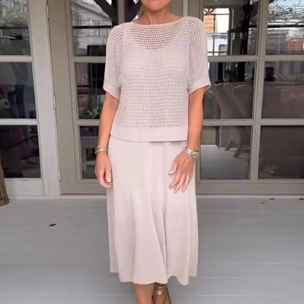 Zephyr | Zweiteiliges Strumpfhalterkleid und Cropped Bluse