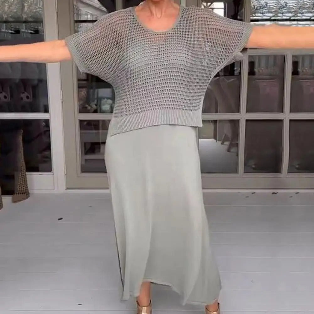 Zephyr | Zweiteiliges Strumpfhalterkleid und Cropped Bluse