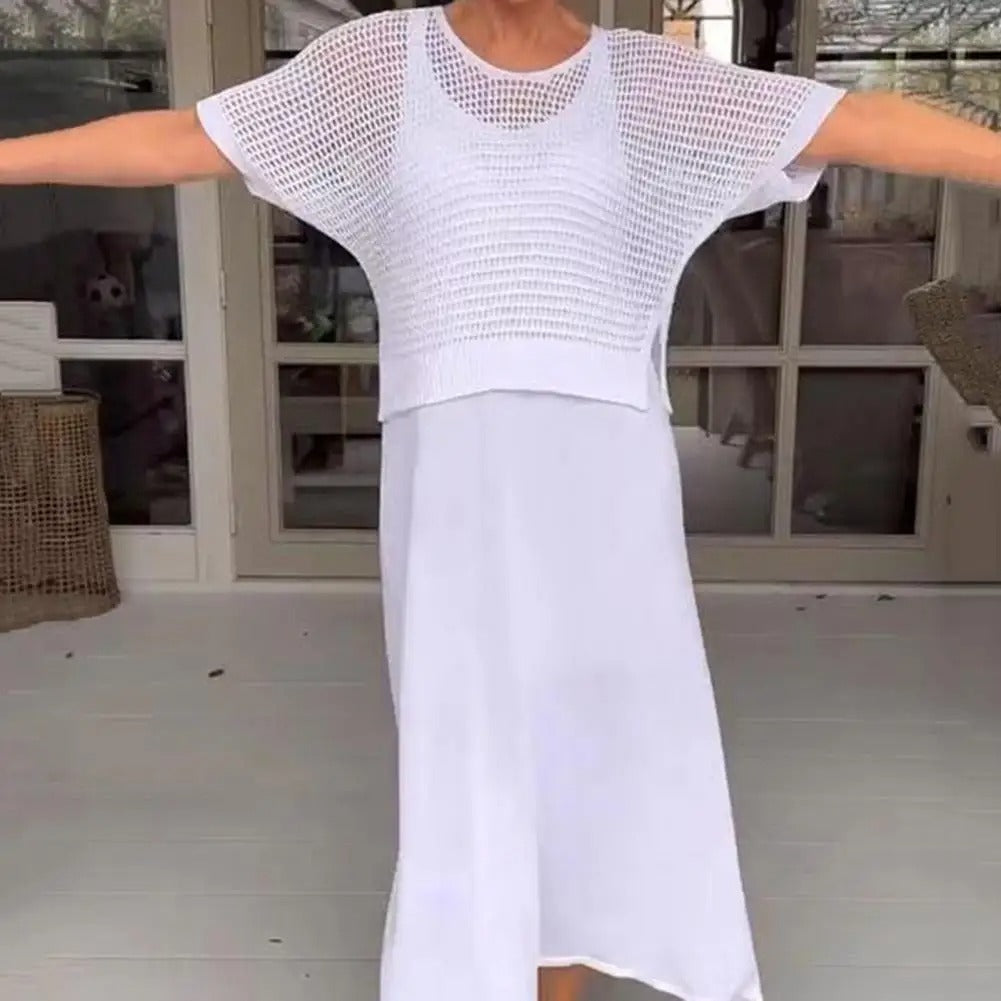 Zephyr | Zweiteiliges Strumpfhalterkleid und Cropped Bluse