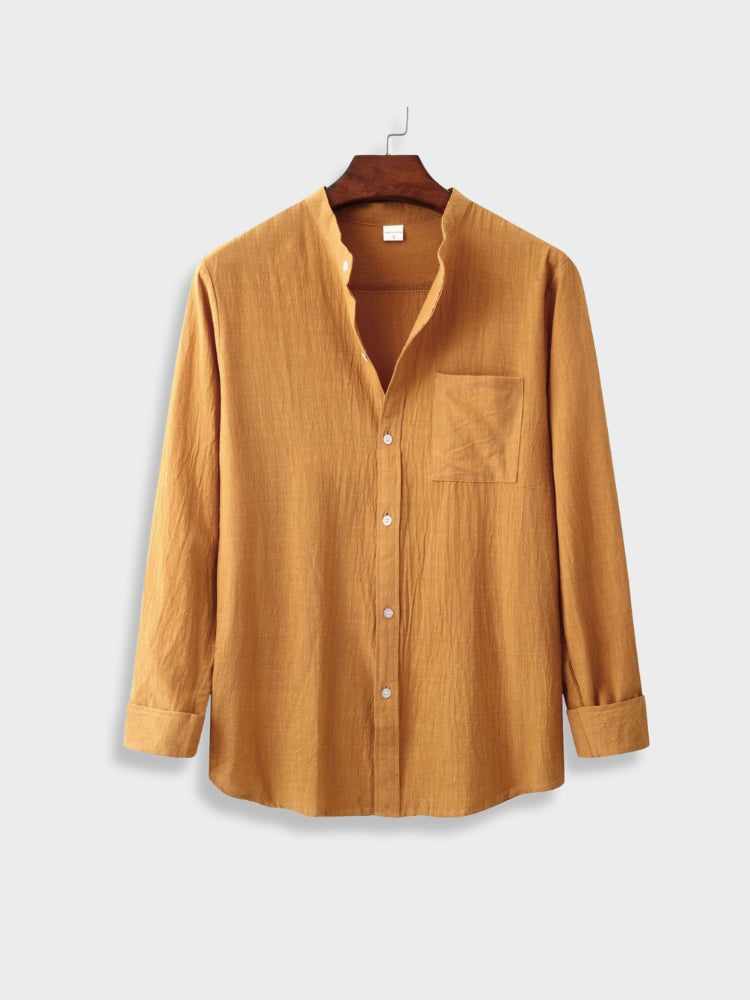 Rutha | Langärmliges Oberteil und Leinenhose 2-teiliges Set