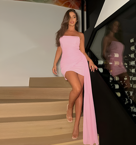 Ellaine | Strapless Schößchen-Kleid