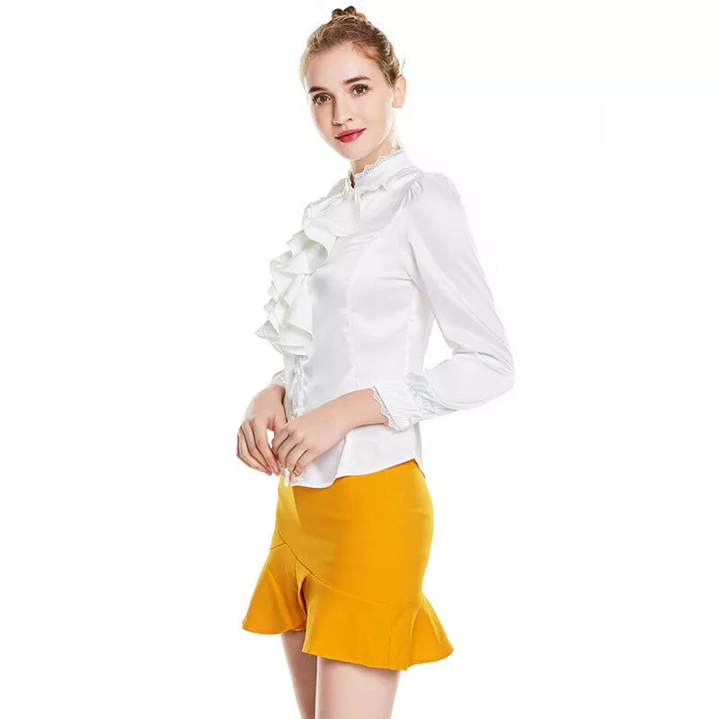 Sakura - Gerüschte Bluse