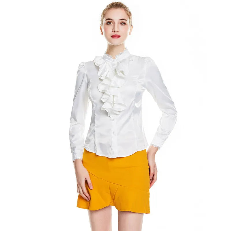 Sakura - Gerüschte Bluse