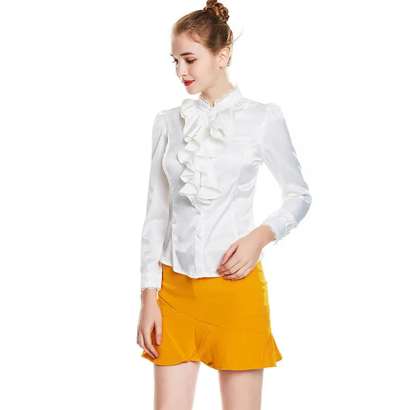 Sakura - Gerüschte Bluse