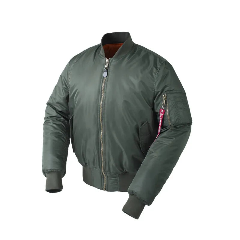 Azemar | Hochwertige Unisex Bomberjacke mit Reißverschluss