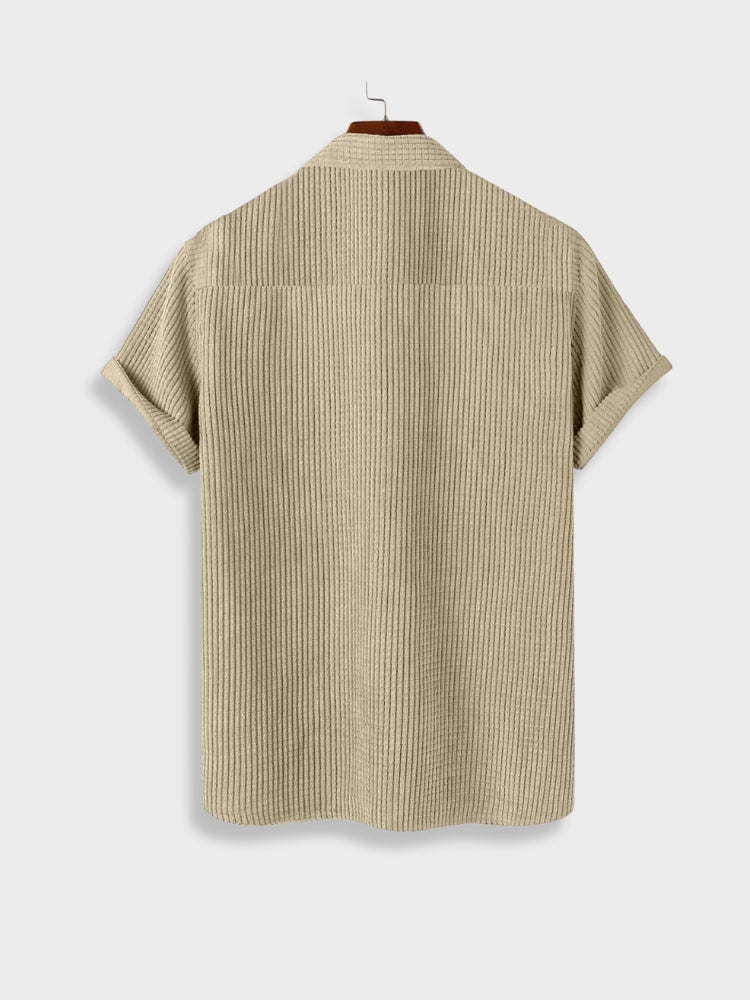 Verie | Corduroy Poloshirt und Kurze Hose Sommer Set für Herren