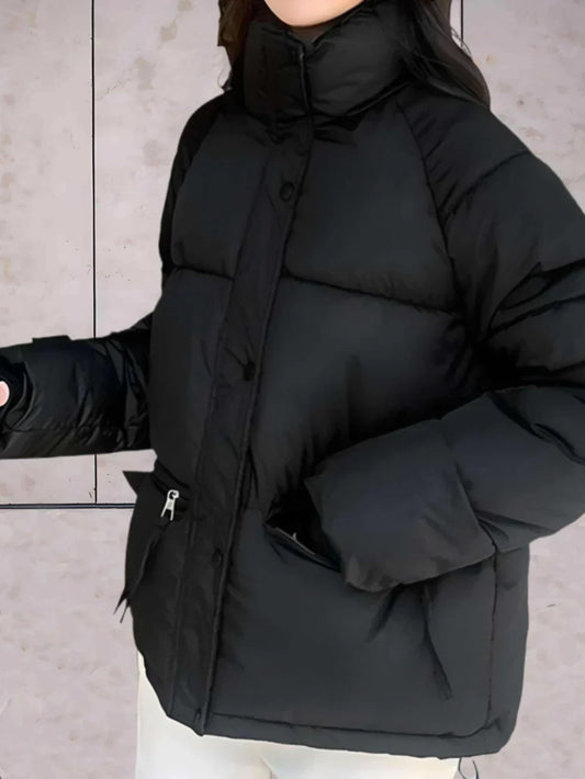 Dana | Parkajacke mit Stehkragen und Doppelverschluss