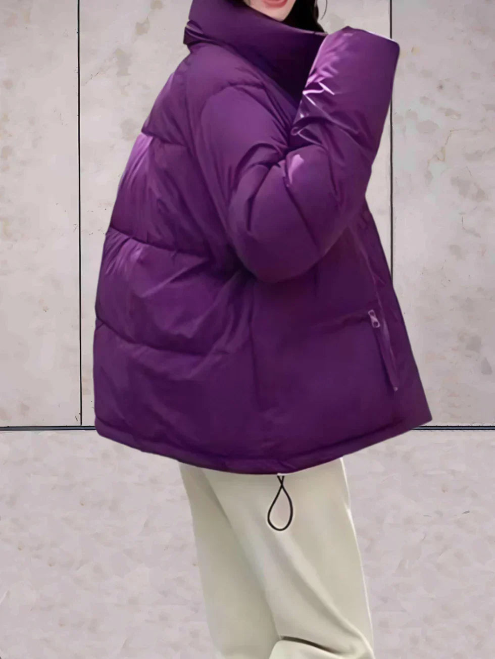 Dana | Parkajacke mit Stehkragen und Doppelverschluss