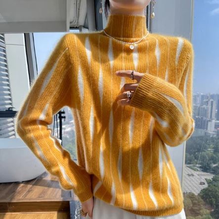 Antonelo | Weicher Strickpullover mit halbhohem Kragen