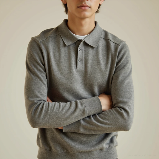 Diego | Woll-Baumwollpolo für Herren, elegant, warm und vielseitig