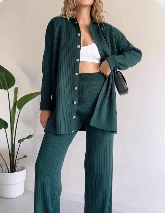 Zandrea | Modisches Zweiteiliges Set aus Bluse und Hose