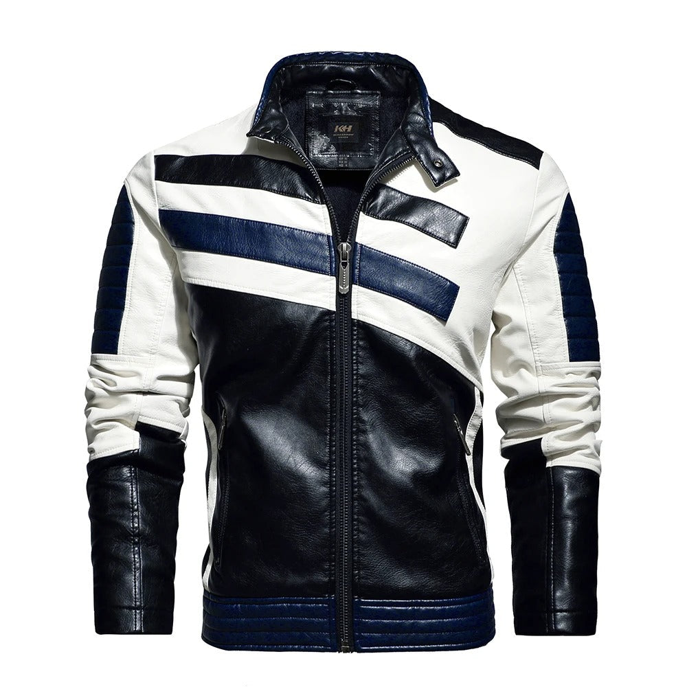 Fitzi | Herren-Motorradjacke mit Vintage-Stickerei