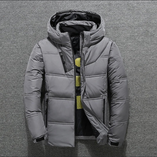 Barthelemy | Herren Winterjacke mit Kapuze und Reißverschluss