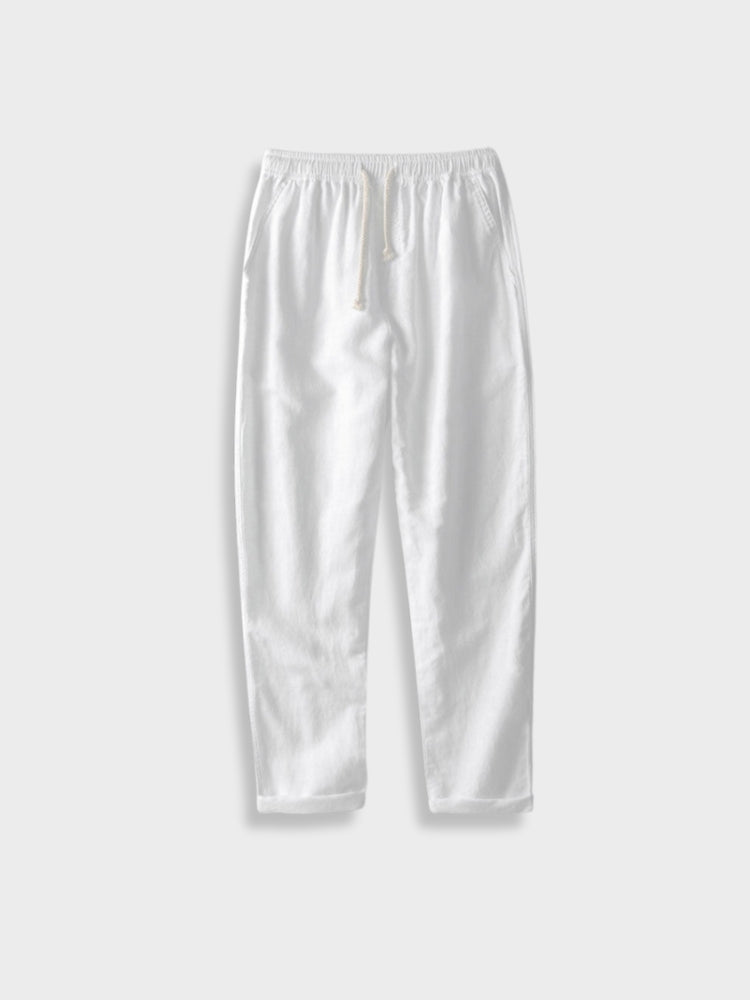 Rutha | Langärmliges Oberteil und Leinenhose 2-teiliges Set